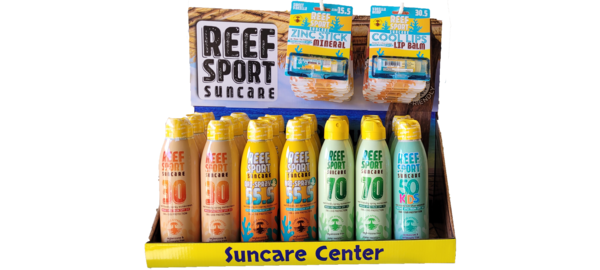 #90011 REEF SPORT PRE-PACK - 21pcs SNSCRN SPRAYS+ 24pcs LIP BALM