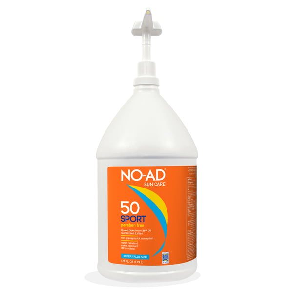 NO-AD SPORT LOTION SPF 50 - 128oz Gallon