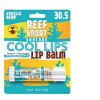 #00030 REEF SPORT "COOL LIPS" SPF 30.5 - .15z - Organic / Hemp / Medicated
